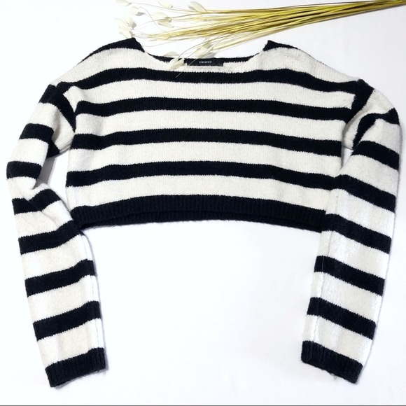 FOREVER 21 Striped Cropped Sweater - Picture 3 of 6